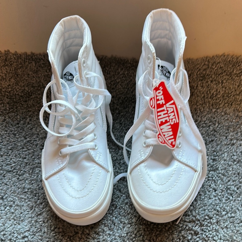 Vans White High-Top Sneakers